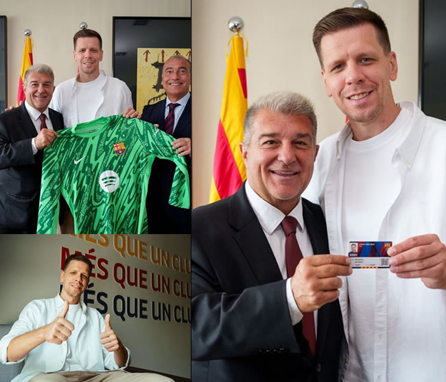 FC Barcelone a recruté et signé le polonais Wojciech Szczesny pour un contrat d'un an